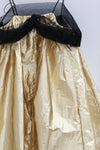 RENAISSANCE patchwork organza suspender dress RNS-ADA METALLIC-JIN gold